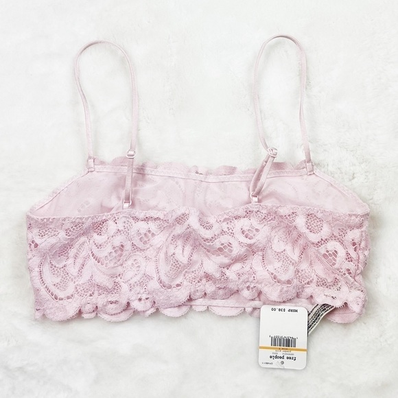 NWT Free People Reese Lace Bralette in Powder Punk - Picture 6 of 6